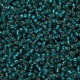 Miyuki seed beads 11/0 - Silver lined transparent dark teal 11-30